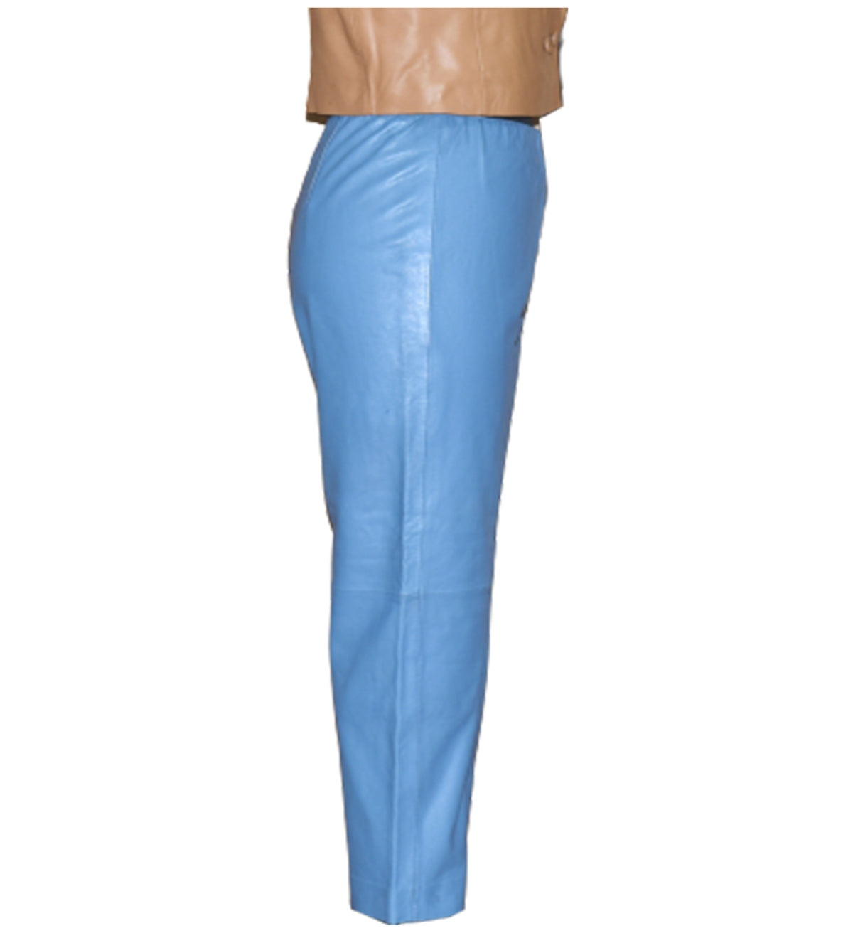 WOMEN RELAXED FIT LEATHER PANT