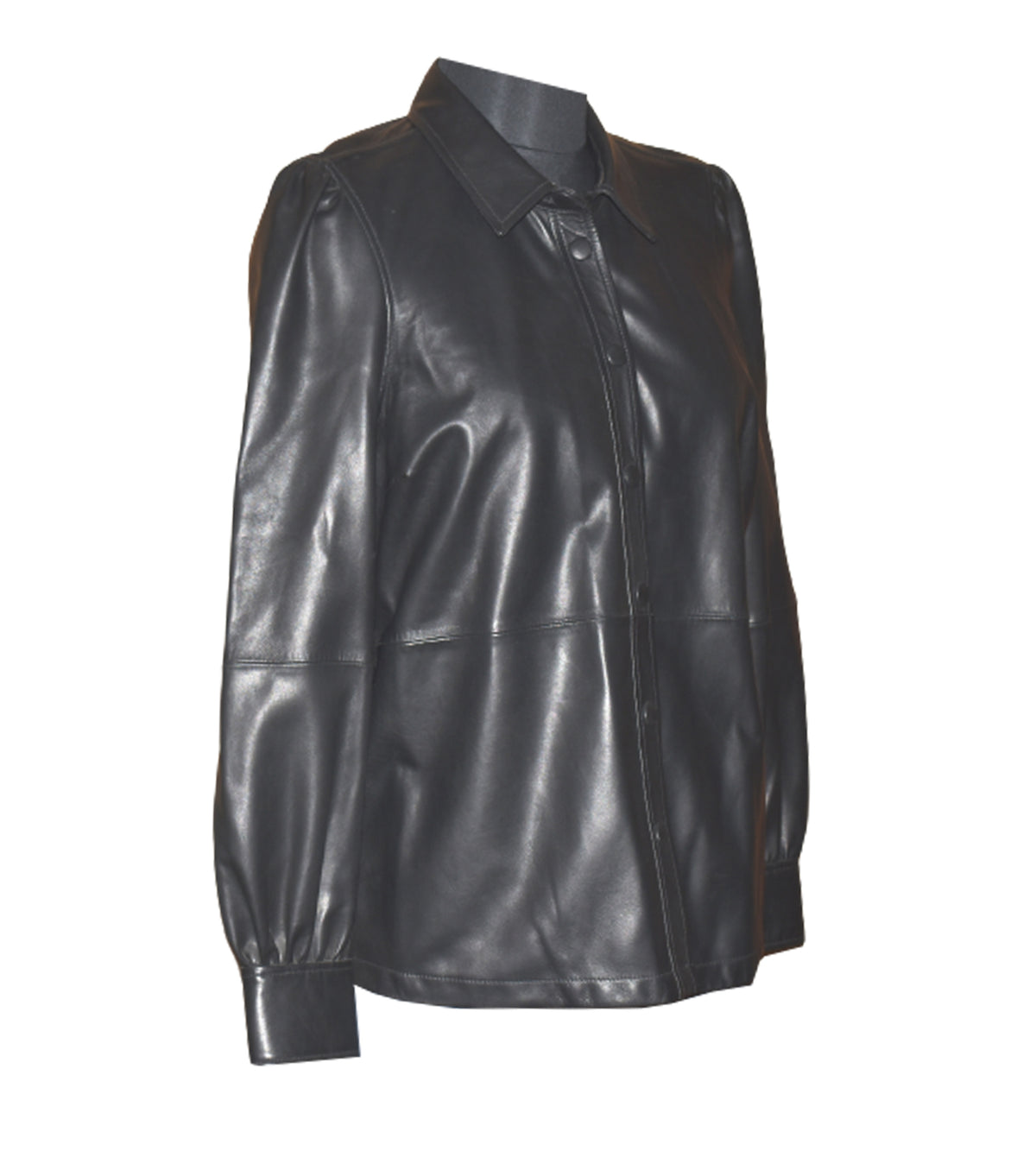 BORIC LEATHER WOMEN'S SHIRT